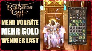 Baldurs Gate 3 Inventar richtig verwalten Tipps - Mehr Vorräte Gold und schneller verkaufen