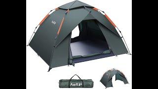 Amflip Camping Tent | 3 Man Person Instant Tent