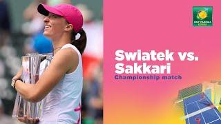 FINALS: Iga Swiatek vs Maria Sakkari Highlights | Indian Wells 2024