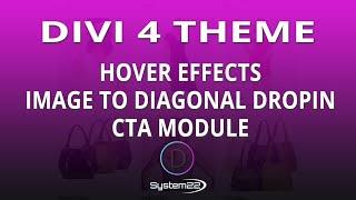 Divi Theme Hover Effects Image To Diagonal Dropin CTA Module 
