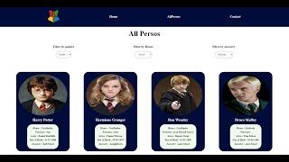 Episode 6.2- Site Sur Harry Potter - Fin de la Page AllPersos avec l'affichage des cartes