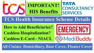 TCS Health Insurance Scheme #HIS | How to add beneficiaries | E-Card Domi | Cashless Hospitalization