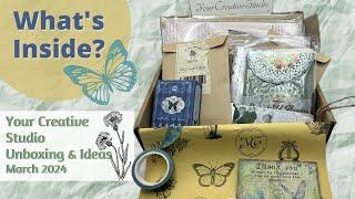 Your Creative Studio Unboxing & Ideas: March 2024  Junk Journal Subscription Box Vintage Supplies