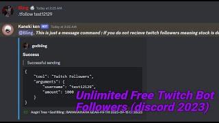 Unlimited Free Twitch Bot Followers (discord 2023)