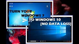 Windows 7 to Windows 10 transformation pack (without any data lass)