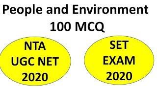 100 MCQ People Development and Environment for Paper 1 UGC NET SET EXAM.