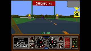 Hard Drivin' (1989) Atari Arcade HD 60fps