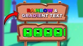 How to Get RAINBOW & GRADIENT Custom Text in Pls Donate
