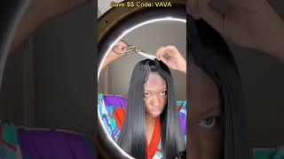 Quick Weave Middle Part w/Leave Out Hairtok! Long Silky Soft Straight Hair Ft.#Elfinhair Review