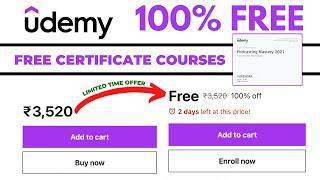 Udemy Free Courses Certificate | Udemy Coupon Code 2023