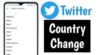 how to change twitter account country | twitter account country change