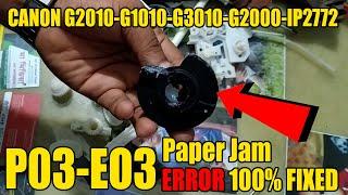 Canon G2010 E03 error Problem Solve 100 % II Canon Printer Paper Jam ! paper unit repair