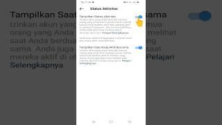 Cara nonaktifkan status aktivitas online Instagram #instagram #tutorialinstagram