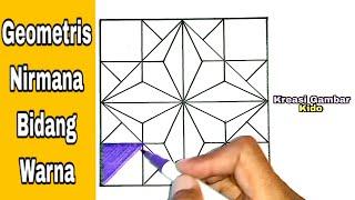 Menggambar Ragam Hias Geometris Nirmana Bidang Warna