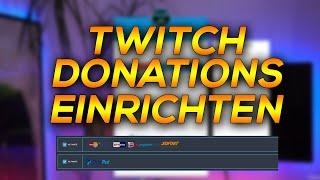 Twitch Donation einrichten | Mit Tipeeestream