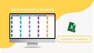 2023 Calendar & Planner Excel Template
