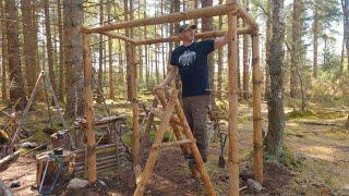 Bushcraft Kitchen Build Part 1 - OneTigris Backwoods Bungalow