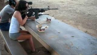 Girl Shooting AR-15
