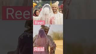 Kiara advani wedding reel v/s real️|ranjha| #shorts #sidkiara #ranjha #kiaraadvani #kartik #wedding