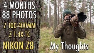 4 Months of Wildlife Photography using Nikon Z8 + Z 100-400mm + Z 1.4x Teleconverter - My Thoughts