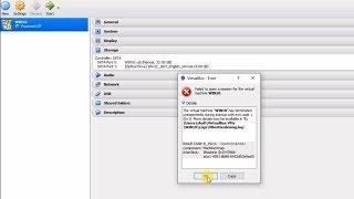 How to Fix Oracle VM Virtual Box Error "Failed to open a session for the virtual machine ..."
