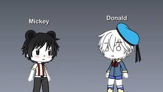 Who can make Donald blush? Mickey Mouse challenge Gacha life Sweet_Soufeé