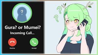 Gura and Mumei's prank call 「Hololive Animation」【Gura | Mumei | Fauna】