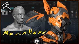 Mecha Head Tutorial | Man ki baat | ZBrush Hardsurface Tutorial