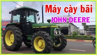 chạy thử con máy cày John deere mới cập bến nông cơ minh dũng