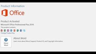 Office 2016 Product Key Easy activation 2018 without any software