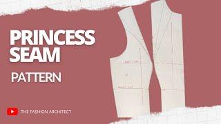 Princess Seam Pattern [DETAILED] #princessseampattern #patternmaking #princesscut