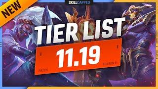 NEW 11.19 TIER LIST and PATCH UPDATES! - League of Legends