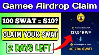 Gamee Wat Coin Airdrop Claim || Gamee Airdrop Claim || Gamee Wat Token Claim