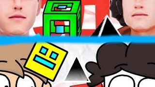 2Д и 3Д но с кликами в Geometry Dash