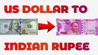 US Dollar To Indian Rupee Exchange Rate Today | Dollar To Rupees | USD To INR | Dollar Rate In India