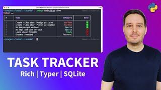 Create a Task Tracker App for the Terminal with Python (Rich, Typer, Sqlite3)