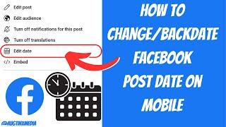 How To Change Time/Date in Facebook Post || How To Backdate Facebook Post