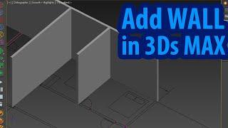 How to create wall in 3ds max Easy - 3ds max beginning