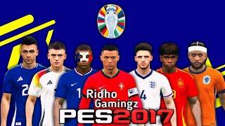 FACEPACK EURO 2024 V1 FOR PES 2017 COMPATIBLE WITH ALL PATCH !!