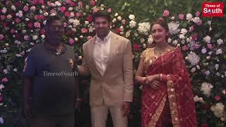 Actor Arya Sayesha Wedding Reception Video in Chennai | Arya and Sayesha Marriage Video