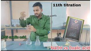 Titration || determine molarity of sodium hydroxide(NaoH) by titrating it against 0.05M oxalic acid