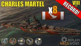 Charles Martel 8 Kills & 115k Damage | World of Warships Gameplay