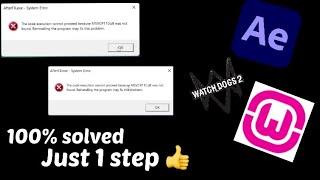 MSVCP110.dll / MSVCR110.dll was not found | error solved | adobe after effects error | hindi