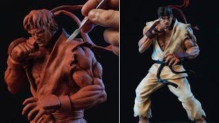 Sculpting Ryu | Street Fighter - Timelapse