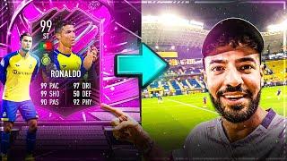 ich besuche den Spieler den ich im Pack ziehe  (C.RONALDO AL-Nassr Stadionvlog)