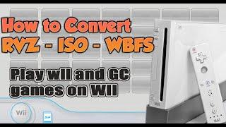 How to convert RVZ files to ISO and to WBFS