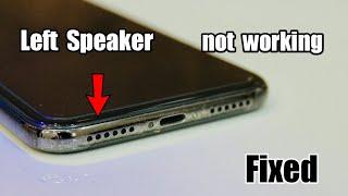 Left Speaker Not Working - Fixed   (iPhone or Android)