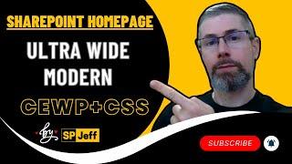 Ultra wide Modern SharePoint homepage with CEWP+CSS