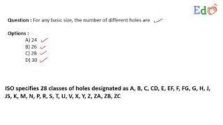 For any basic size, the number of different holes are _________.