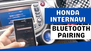 Honda FIT Internavi Bluetooth Pairing